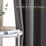 Custom All Style Solid Blackout Curtain Thermal Insulated Energy Saving Privacy Drapes for Living Room Customized Services ( 1 Panel )