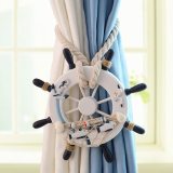 1 Per Woven Buckles Clips Curtain Straps Curtains Bundling Rope Curtain Tiebacks Holder Clipsame Curtain Tiebacks Clips Ball Hand-woven Cotton Straps Hanging Ball Decoration Creative Curtains Buckles Holder Clips