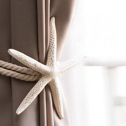 1 Pcs Natural Starfish Curtain Decoration Strap