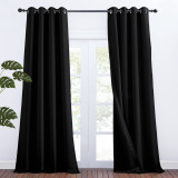 Soundproof Thermal Insulated Curtains 3 Layers Soundproof Thermal Insulated Curtains 100% Blackout Drape Made to Order ( 1 Panel )