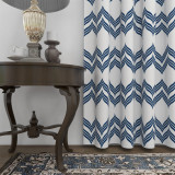 Custom Blue Spray Blackout Curtain Thermal Insulated Drapes by RYBHOME ( 1 Panel )
