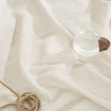 Custom Linen Curtain Natural Linen Textured Semi Sheer Curtain Drape for Living Room Patio Bedroom ( 1 Panel )