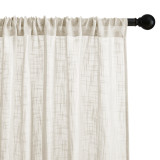 Custom Green & Red Leaf Pattern Curtain Sheer Drapes by RYBHOME ( 1 Panel )