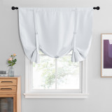 Roman Shades Valance Tie Up Balloon Curtain Blind with Lock by RYBHOME （ 1 Panel ）