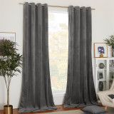 Custom Velvet Curtains All Size Living Room Blackout Curtains Heavy Duty Panels for Bedroom / Guest Room by RYBHOME ( 1 Panel )