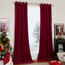 Custom Velvet Curtains All Size Living Room Blackout Curtains Heavy Duty Panels for Bedroom / Guest Room by RYBHOME ( 1 Panel )