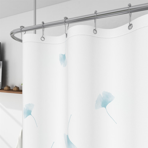 Custom Colorful Ginkgo Biloba Shower Curtain for Bathroom