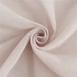 Custom Semi Sheer Curtain Semi-Linen Sheer Textured Sheer Curtain for Bedroom by  ( 1 Panel )