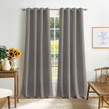 2 Layers 100% Blackout Thick Thermal Insulated Curtain (1 Panel)