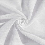 Linen Textured Semi Sheer Curtain (1 Panel)