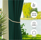 Custom Outdoor Curtains for Patio Waterproof, Thermal Insulated Rustproof Grommet Outdoor / Indoor Curtains Privacy Protect for Landscape by RYBHOME ( 1 Panel )