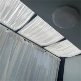 Custom Top Sloping Window with Upper and Lower Rod Skylight Curtains Venetian Blinds by RYB HOME ( 1 Panel )