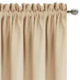 Custom Multi Color Optional Patio Curtains Gradient Waterproof Blackout Curtains, Privacy Outdoor Waterproof Stripe Curtain by RYB HOME ( 1 Panel )