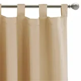 Custom Multi Color Optional Patio Curtains Gradient Waterproof Blackout Curtains, Privacy Outdoor Waterproof Stripe Curtain by RYB HOME ( 1 Panel )