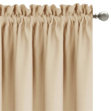 Custom Linen Curtain for Bedroom, Hazy Semi Sheer Curtains for Farmhouse Decoration by RYB HOME ( 1 Panel )