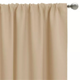 Custom Linen Curtain for Bedroom, Hazy Semi Sheer Curtains for Farmhouse Decoration by RYB HOME ( 1 Panel )