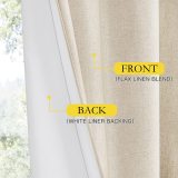 RYB HOME 100% Blackout Thick Thermal Insulated Curtain with Coating (1 Panel)