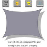 RYB HOME Outdoor Waterproof Sun Shade Sail Opaque Privacy Protection Canopy for Patio and Garden, Backyard Lawn