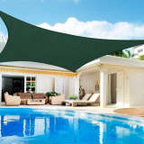 RYB HOME Outdoor Waterproof Sun Shade Sail Opaque Privacy Protection Canopy for Patio and Garden, Backyard Lawn