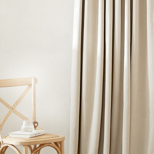 RYB HOME 1 Panel Custom Velvet Bedroom Curtains - Granular Blackout Curtains Privacy Insulation for Living Room