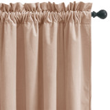 RYB HOME 1 Panel Custom Velvet Bedroom Curtains - Granular Blackout Curtains Privacy Insulation for Living Room