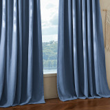 RYB HOME 1 Panel Custom Velvet Bedroom Curtains - Granular Blackout Curtains Privacy Insulation for Living Room
