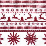 RYB HOME 1 Panel Christmas Day Red Tablecloth Elk Celebration Tablecloths Waterproof Wear-resistant