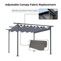 RYB HOME Pergola Canopy Replacement Fabric Products by 1 Panel