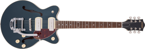 G2655T-P90 STREAMLINER™ CENTER BLOCK JR. DOUBLE-CUT P90 WITH BIGSBY®, LAUREL FINGERBOARD, TWO-TONE MIDNIGHT SAPPHIRE AND VINTAGE MAHOGANY STAIN