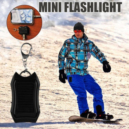 Solar keychain power bank USB emergency charging【7200 mAh / Cash on delivery / Free shipping /  7 Days Worry-Free Return】