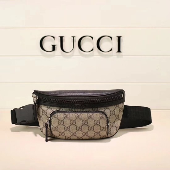 gucci gg supreme belt bag black