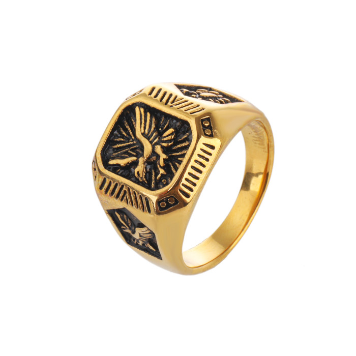 Gold eagle top ring meaning
