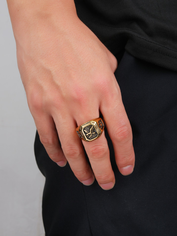 Gold eagle best sale ring meaning