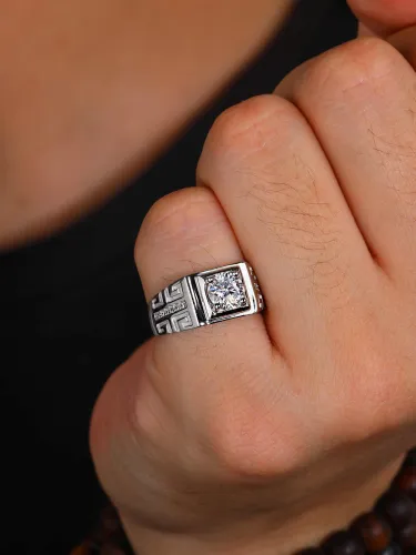 Gorgeous Retro Design Man Open Ring