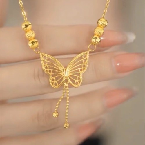 [Classic Dance Butterfly] 18K Gold Plated Necklace