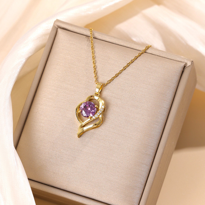 Amethyst necklace prouds hot sale