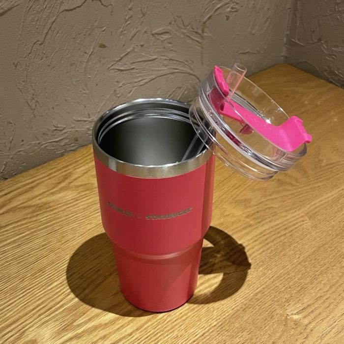 2021 Tumbler Summer Rose Pink 20oz stainless steel Straw Cup