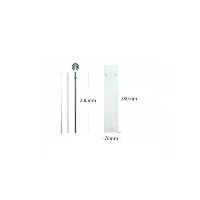 2021 China Mint Green Series Straw Set