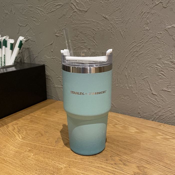 Starbucks + Stanley White Cream Stainless Steel Straw Cup 20oz Tumbler Car  Cup