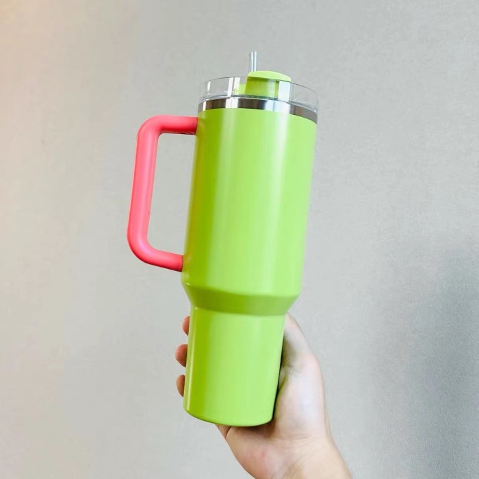 New 2023 Starbucks Stanley Stainless Steel Vacuum Quencher 40 Oz Car Hold  Straw Cup Tumbler Mug 