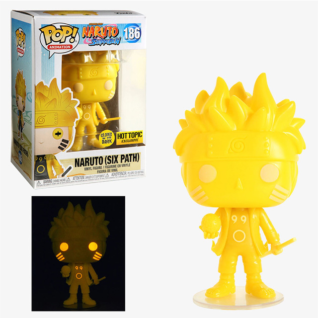 US$ 35.99 - Funko Pop Naruto Six Path #186 Glow in the Dark Hot Topic Vinyl Figure - www