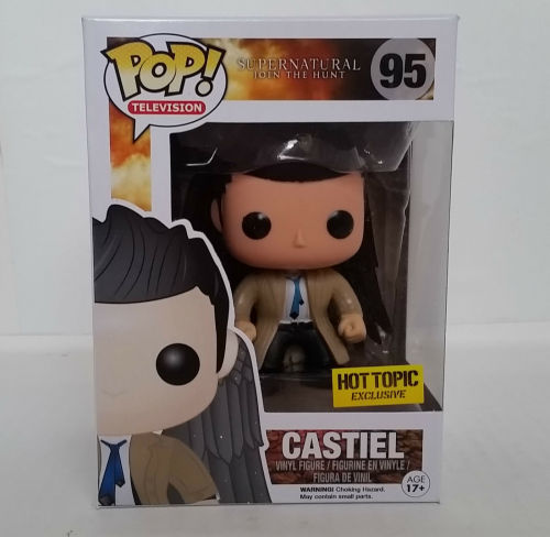 Funko Pop Supernatural Castiel With Wings Vinyl Figure Hot Topic Exclusive 95