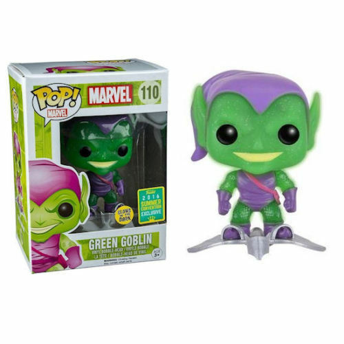 US$ 35.99 - Funko Pop Marvel Green Goblin #110 GITD W/ Glider Glitter SDCC LE Vaulted 2016 - www