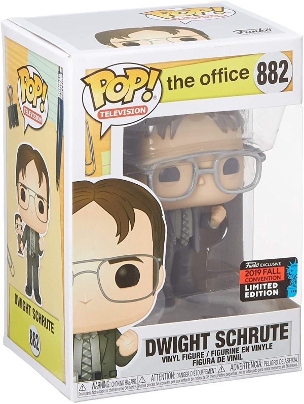 US$ 35.99 - Funko Pop! TV: The Office-Dwight-Schrute 882 Dwight Holding Dwight Figure, Fall