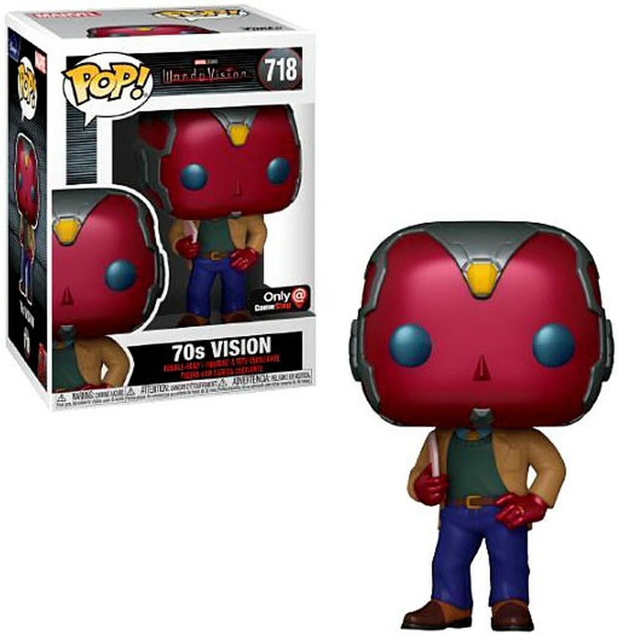 US$ 35.99 - Funko Pop Marvel 70s Vision 718 Vinyl Figure - www.funkosmall.com