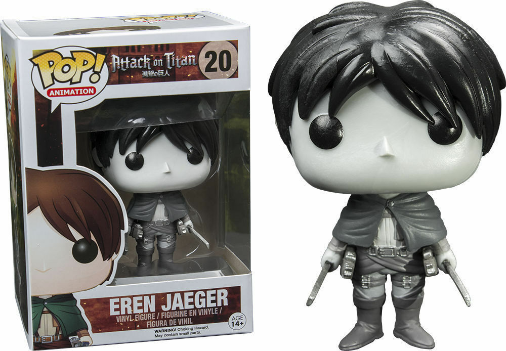 US$ 39.99 - FUNKO POP ANIMATION ATTACK ON TITAN #20 EREN JAEGER (BLACK & WHITE) - www.funkosmall.com