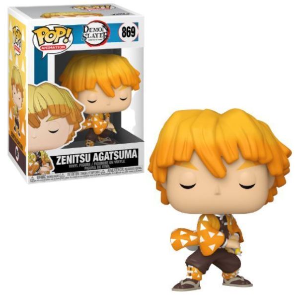 Funko Pop Zenitsu Agatsuma 869 Vinyl Figure 