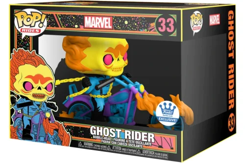 Funko Pop  Marvel Ghost Rider #33 (Black Light) Funko Exclusive Figure
