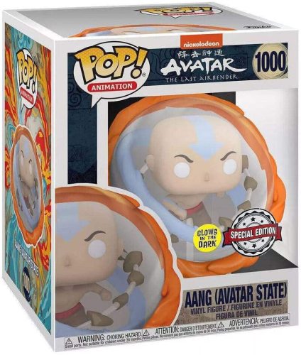 Funko Pop! Animation Nickelodeon Avatar The Last Airbender Aang (Avatar State) (Glow)  #1000   Figure