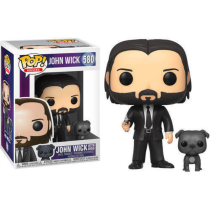 Funko Pop Movies: John Wick - John in Black Suit with Dog Buddy 580